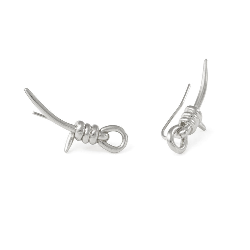 Lady Grey Jewelry Knot Ear Crawler in Silver