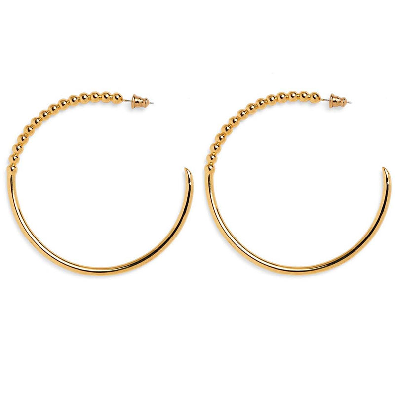 Lady Grey Jewelry Large Ophidia Hoops in Gold