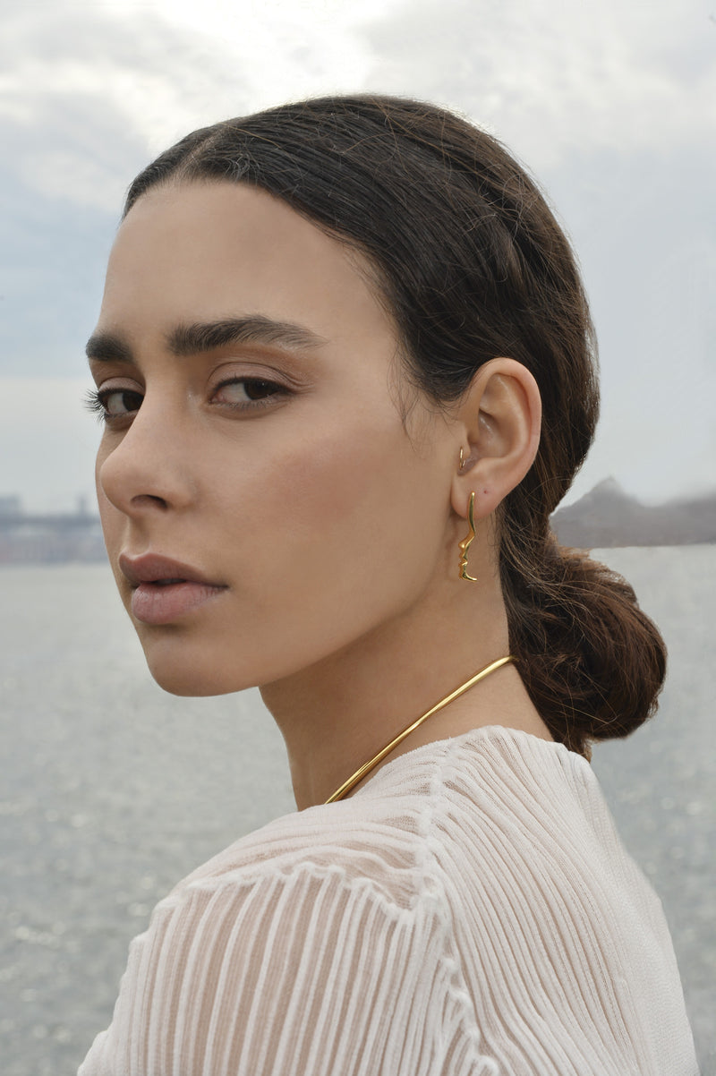 Lady Grey Jewelry Mini Silhouette Stud in Gold