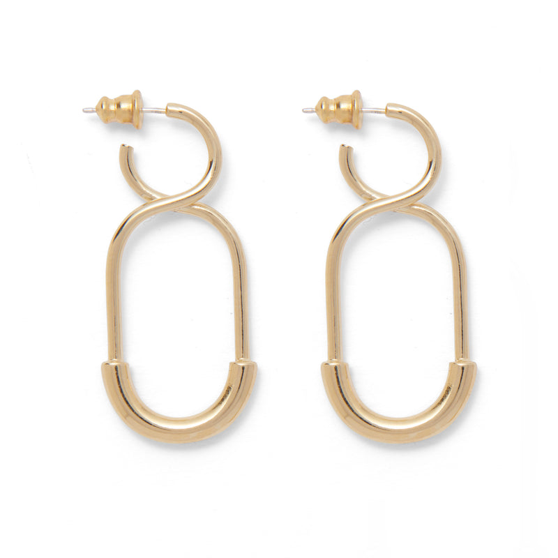 Mini 8 Earring in Gold