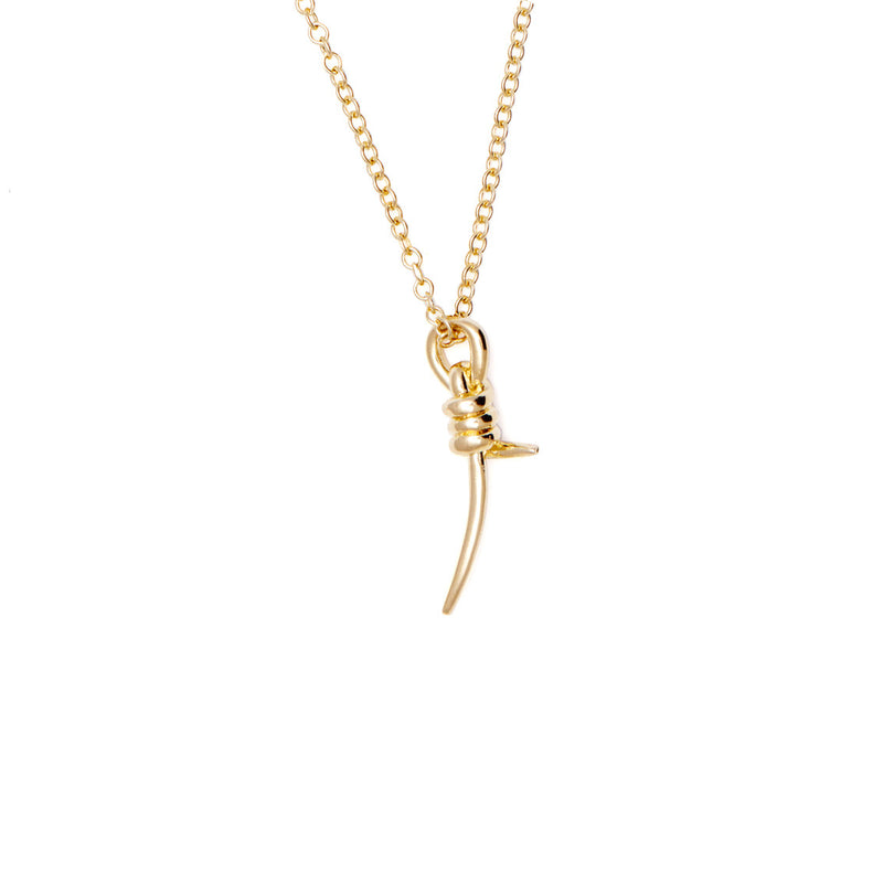 Lady Grey Jewelry Mini Knot Necklace in Gold