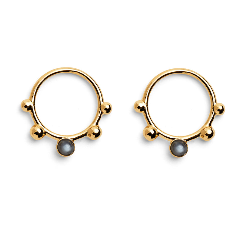 Lady Grey Jewelry Moon Rise Earring in Gold