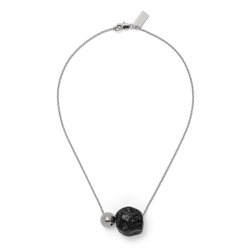 Ohr Necklace in Rhodium