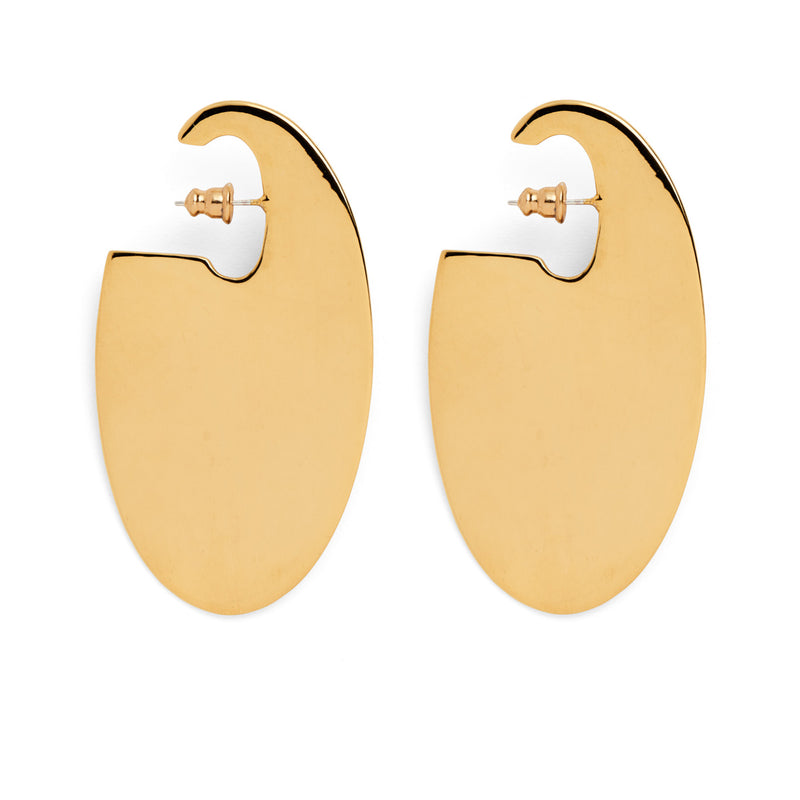 Lady Grey Jewelry Ovoid Earring in Gold