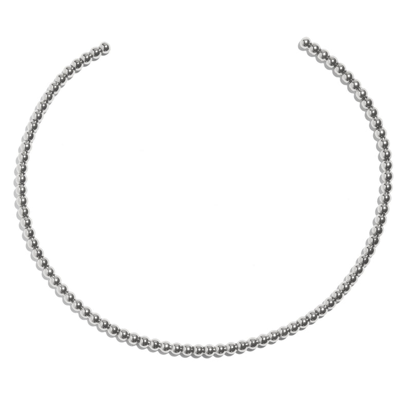Lady Grey Jewelry Pearled Collar in Silver