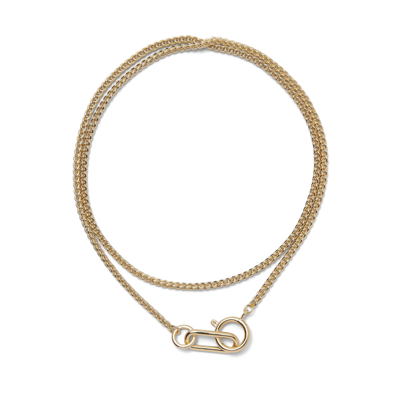 Lady Grey Jewelry Plait Necklace in Gold