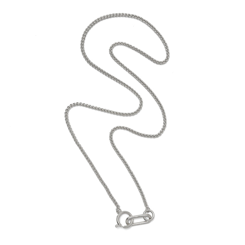 Lady Grey Jewelry Plait Necklaced in Rhodium
