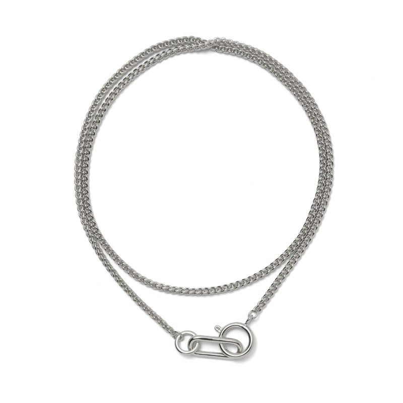 Lady Grey Jewelry Plait Necklaced in Rhodium