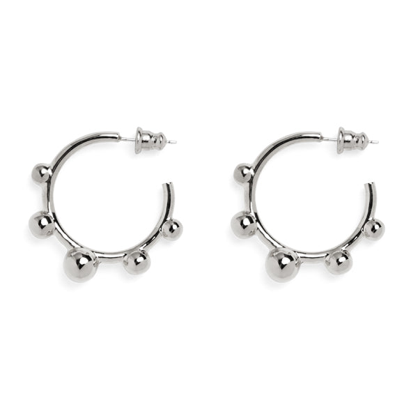 Lady Grey Jewelry Rise Hoops in Silver 