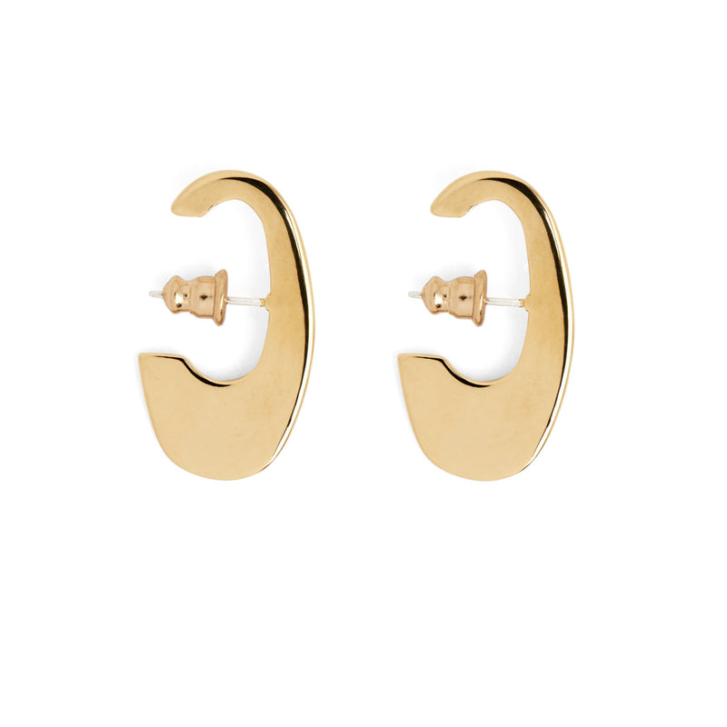 Lady Grey Jewelry Small Ovoid Earring in Gold