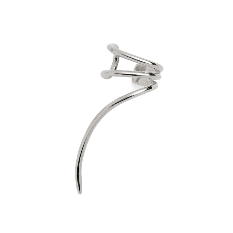 Lady Grey Jewelry Spiral Spike Ear Cuff in Silver