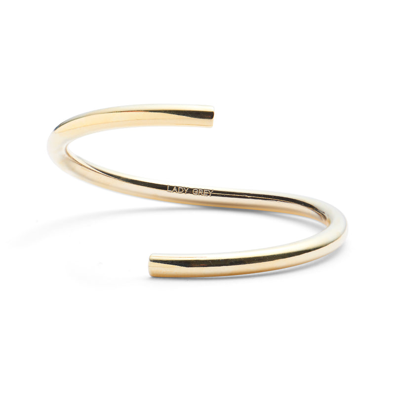 Lady Grey Split Bangle in Gold