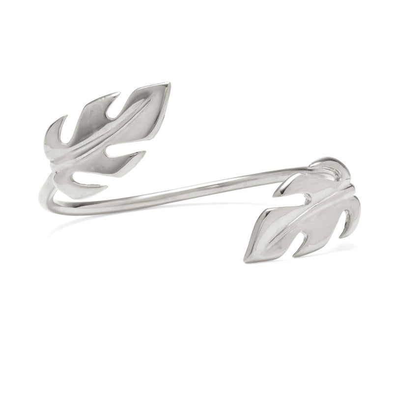 Lady Grey Jewelry Stera Leaf Bracelet in Silver