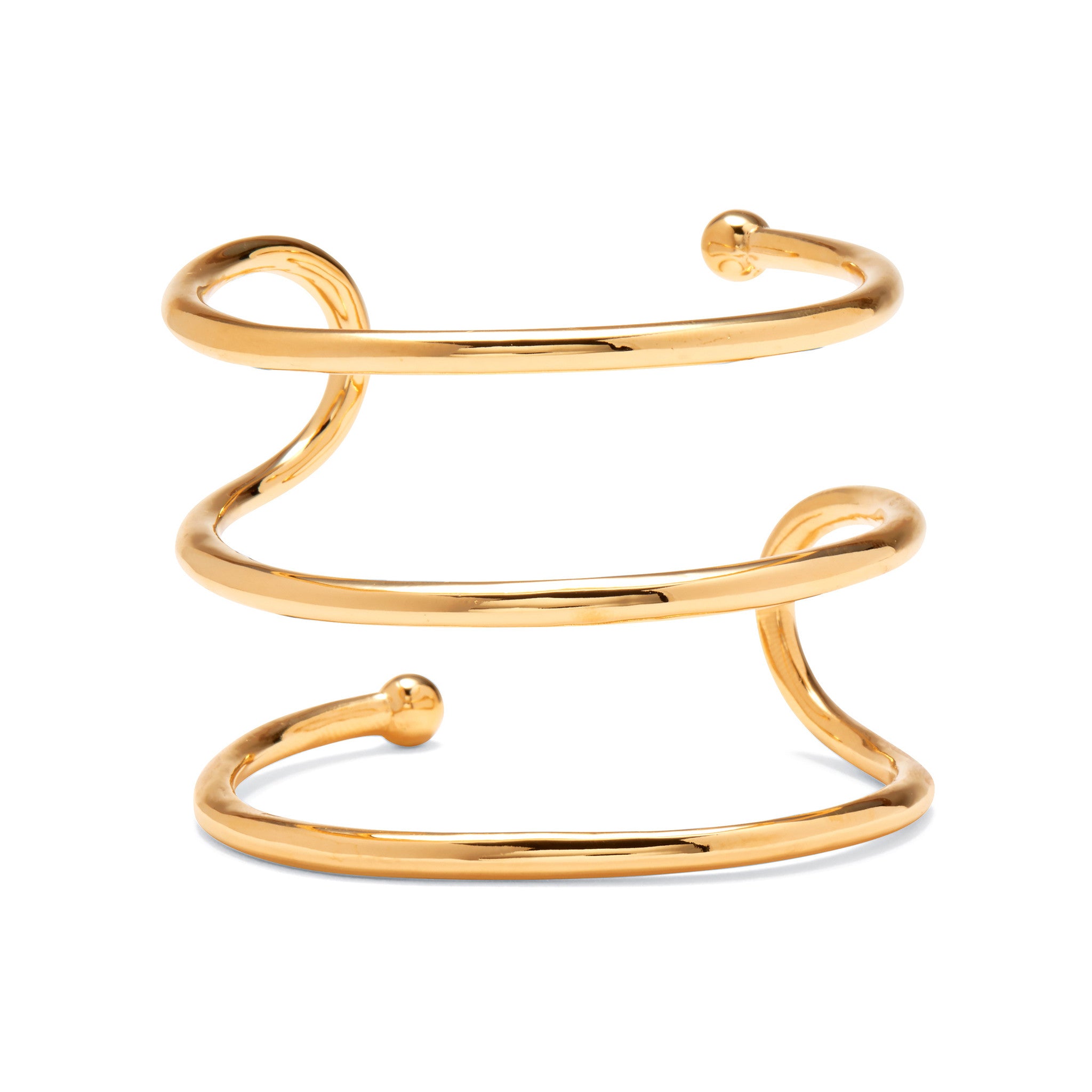 Lady Grey Jewelry Swerve Cuff in Gold