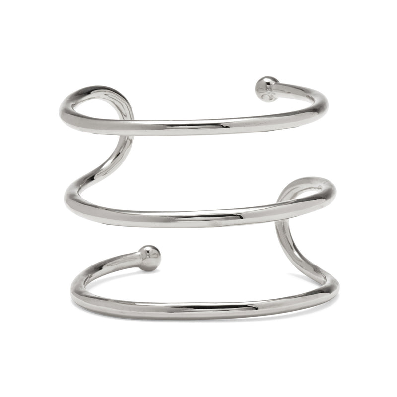 Lady Grey Jewelry Swerve Cuff in Silver