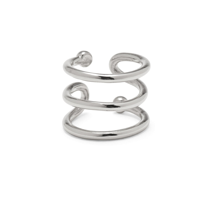 Lady Grey Jewelry Swerve Ring in Silver