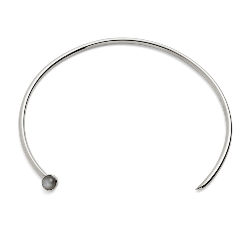 Lady Grey Tangent Collar in Silver