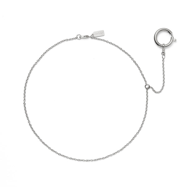 Lady Grey Jewelry The Earring Necklace in Rhodium