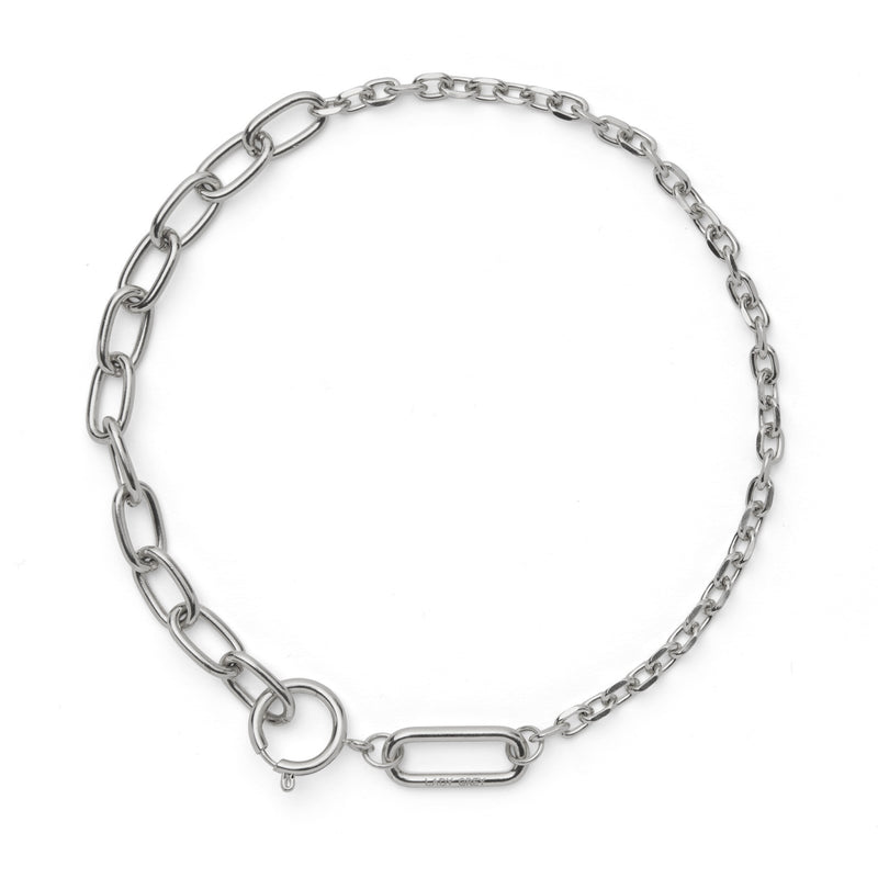 Varie Wrap Bracelet Necklace in Silver