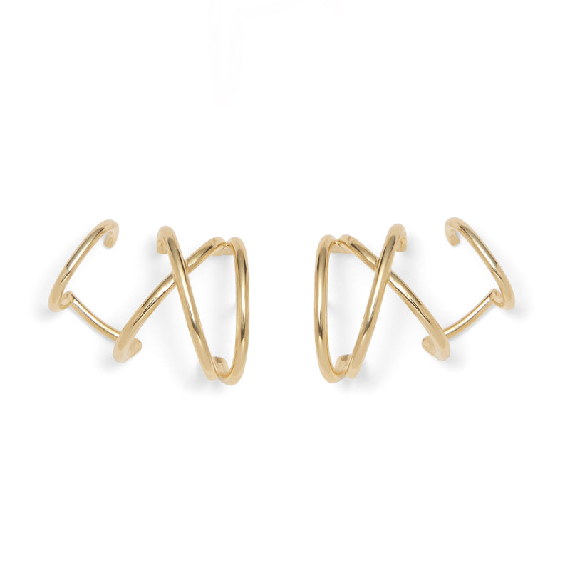 Lady Grey Jewelry X Ear Cuff in Gold