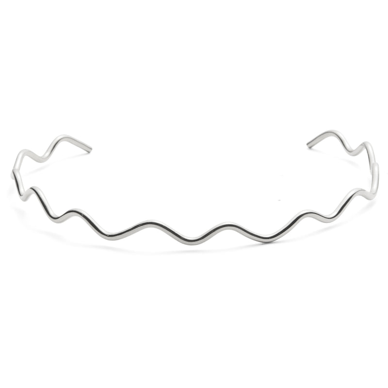 Zig Choker in Rhodium