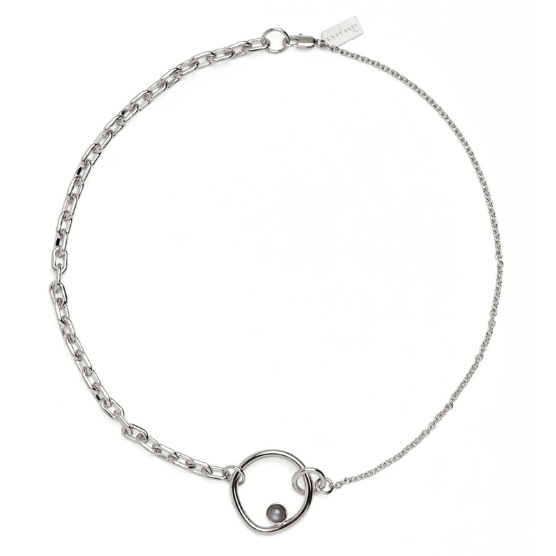 Lady Grey Jewelry Revolve Necklace in Silver