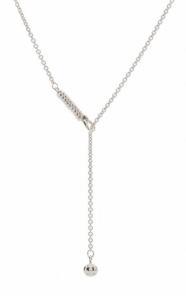 Knot Lariat in Silver