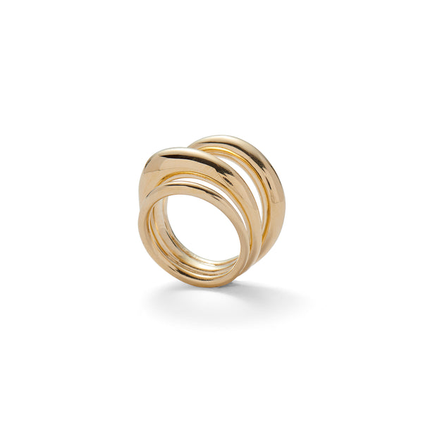 Triple Organic Ring in Gold