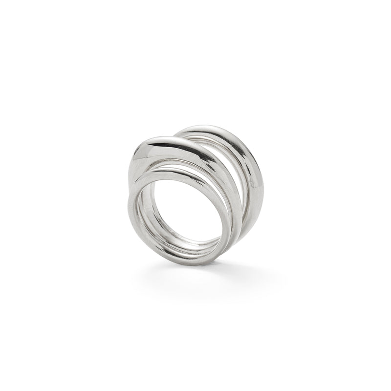 Triple Organic Ring in Silver