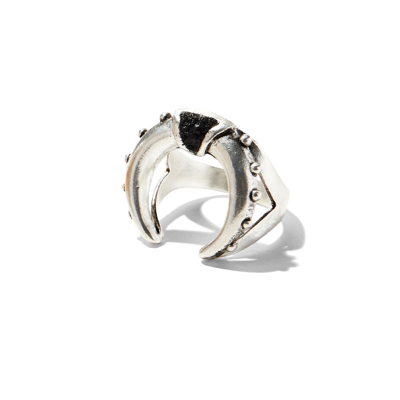 Lady Grey Jewelry Mini Crescent Ring in Silver