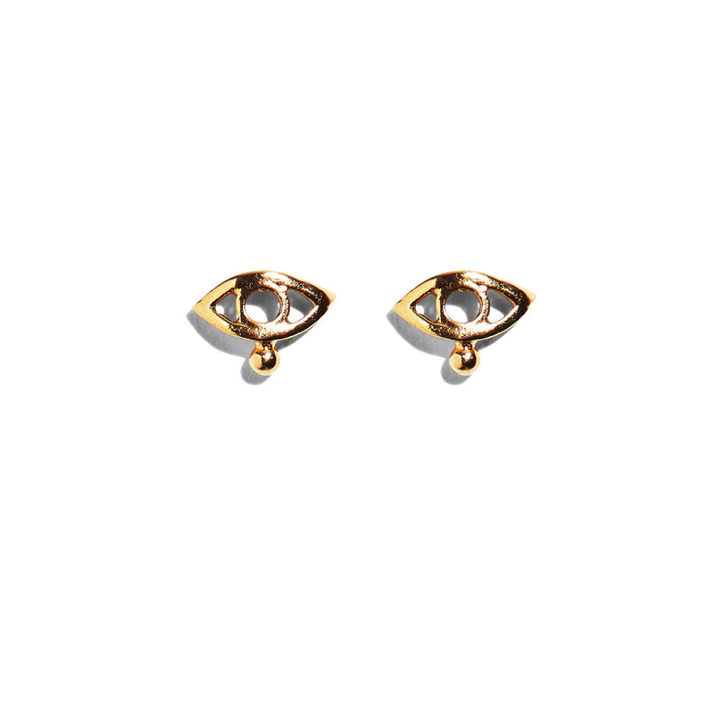 Mini Eye Studs in Bronze