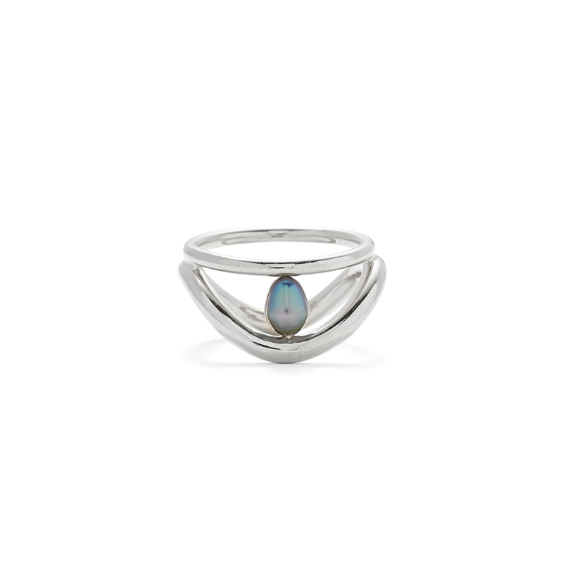 Pearl Lair Ring in Silver