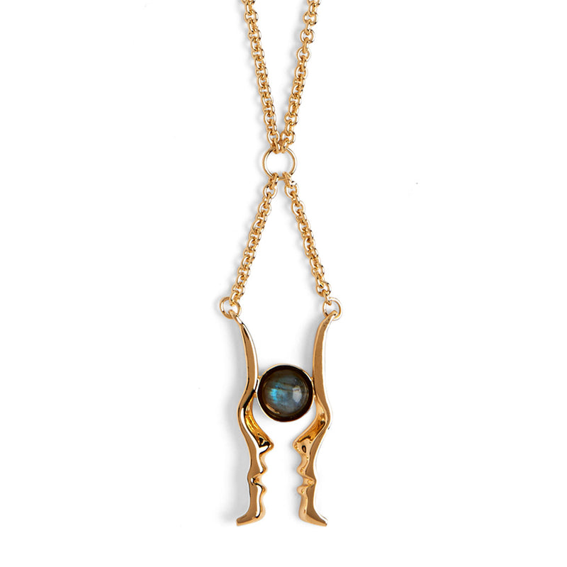 lady Grey Jewelry Silhouette Necklace in Gold