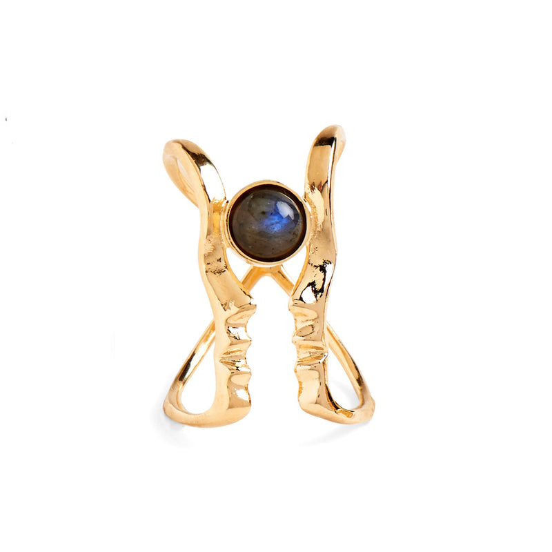 Lady Grey Jewelry Reflected Silhouette Ring in Gold