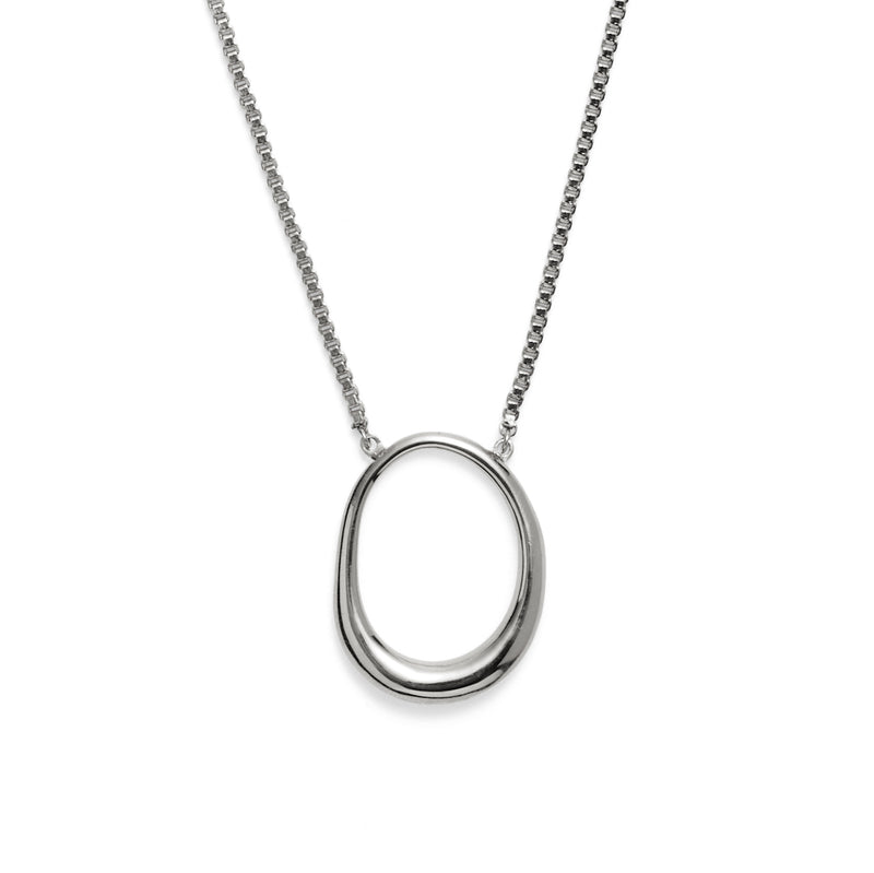 Lady Grey Jewelry Roe Necklace in Rhodium