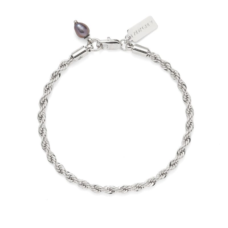 Rope Chain Bracelet in Silver