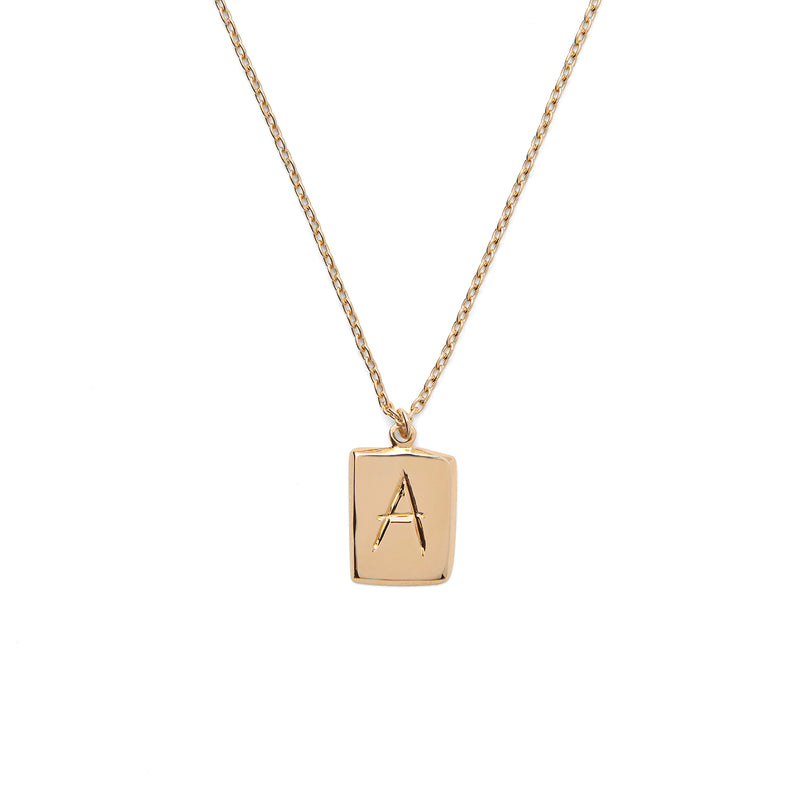 Scrawled Initial Pendant (A-Z)