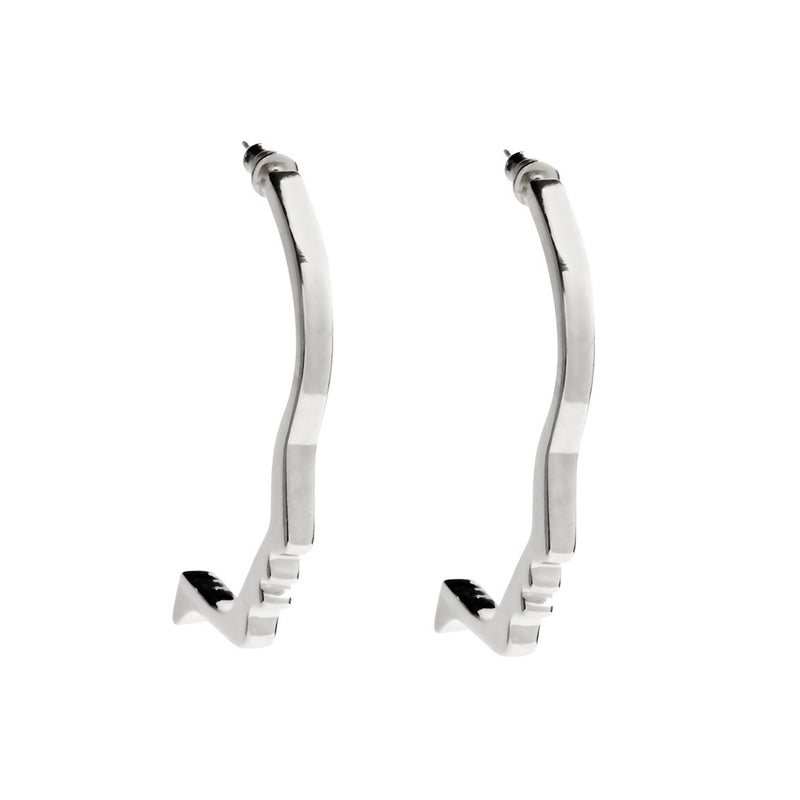Silhouette Earring in Silver