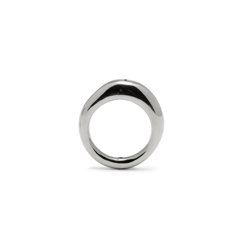 Lady Grey Jewelry Thin Organic Ring in Rhodium