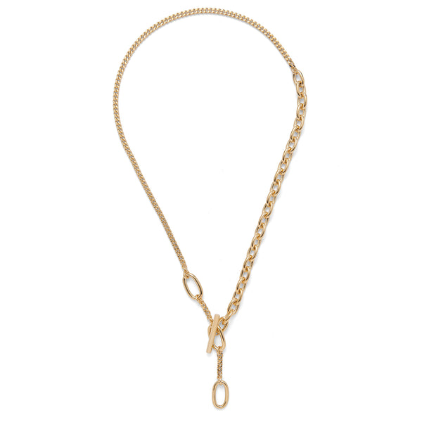 Toggle Link Necklace in Gold