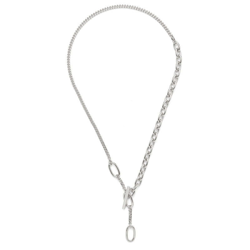 Toggle Link Necklace in Silver