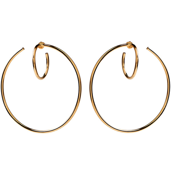 Lady Grey Jewelry Torsion Hoops in Gold