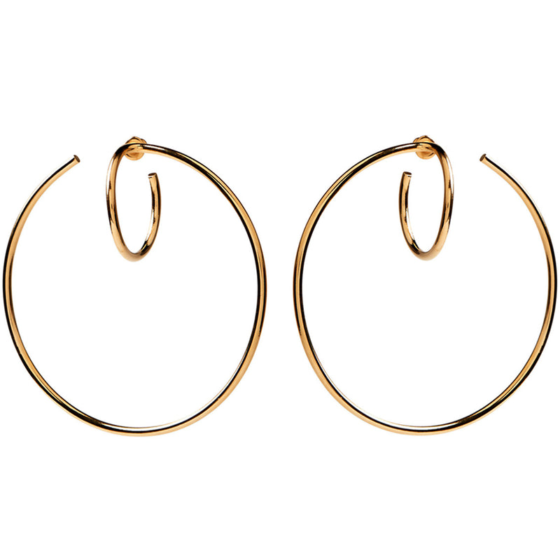 Lady Grey Jewelry Torsion Hoops in Gold