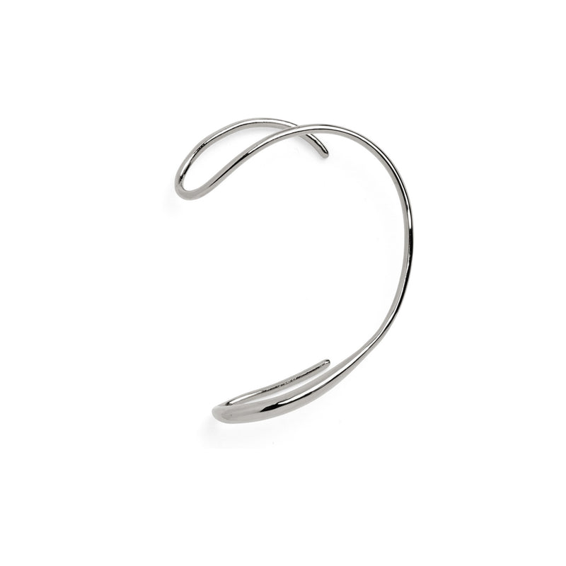 Lady Grey Jewelry Trace Ear Cuff in Silver- Left Ear