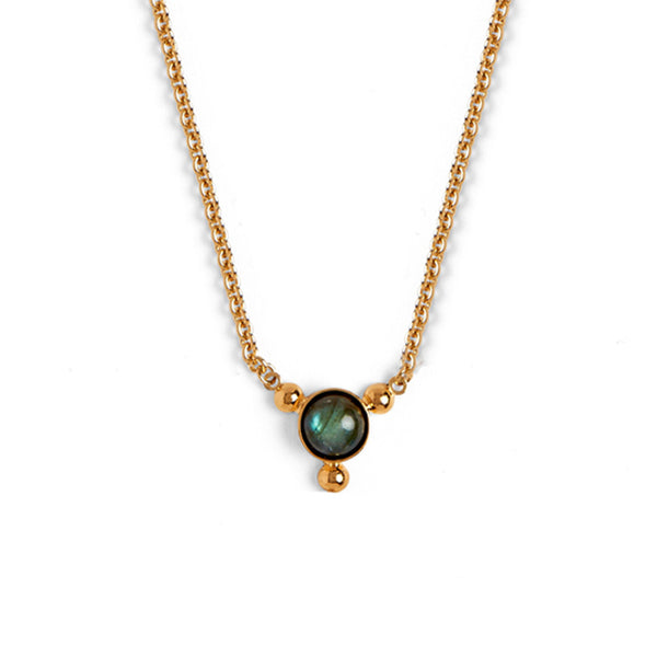 Lady Grey Trinity Necklace In Gold
