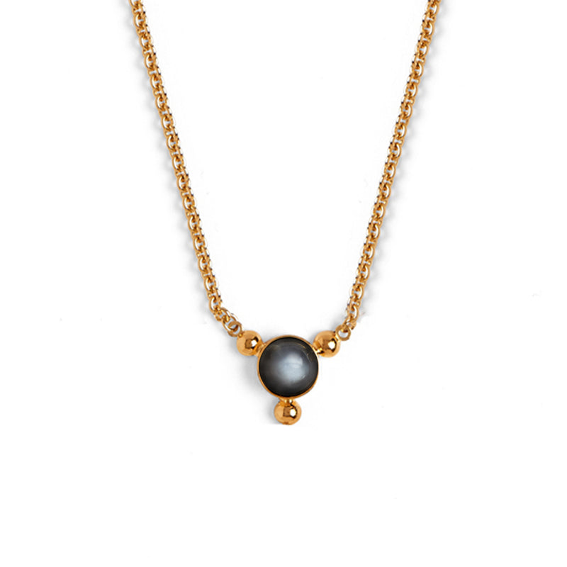 Lady Grey Jewelry Trinity Necklace with Grey Moonstone