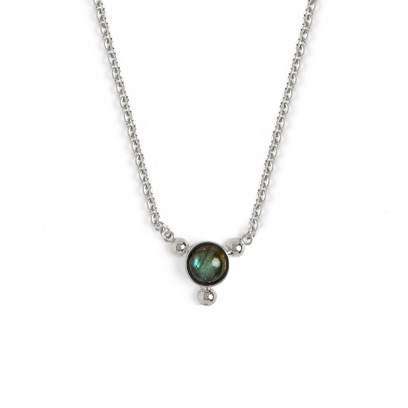 Lady Grey Trinity Necklace in Silver