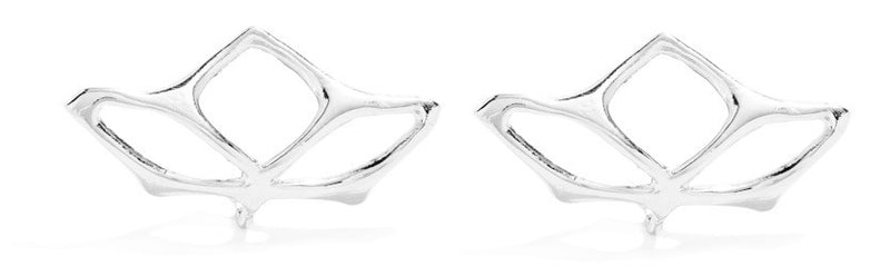 Web Earring in Silver