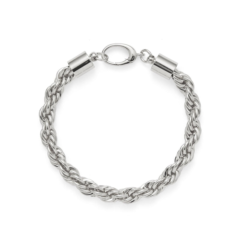 XL Rope Chain Bracelet in Silver