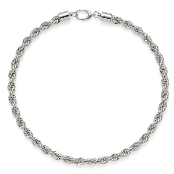 XL Rope Chain Necklace in Silver